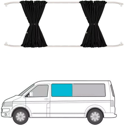 Cortinas Opacas Blackout para VW Transporter T5 T6 T6.1 – Camper Van