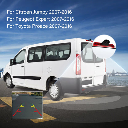 Citroën Jumpy / Peugeot Expert / Toyota Proace 2007-2016 - Cámara Marcha Atrás con Luz de Freno