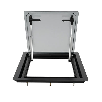 Fenêtre d'aération à ouverture par pression pour camping-car et caravane 450×500 mm