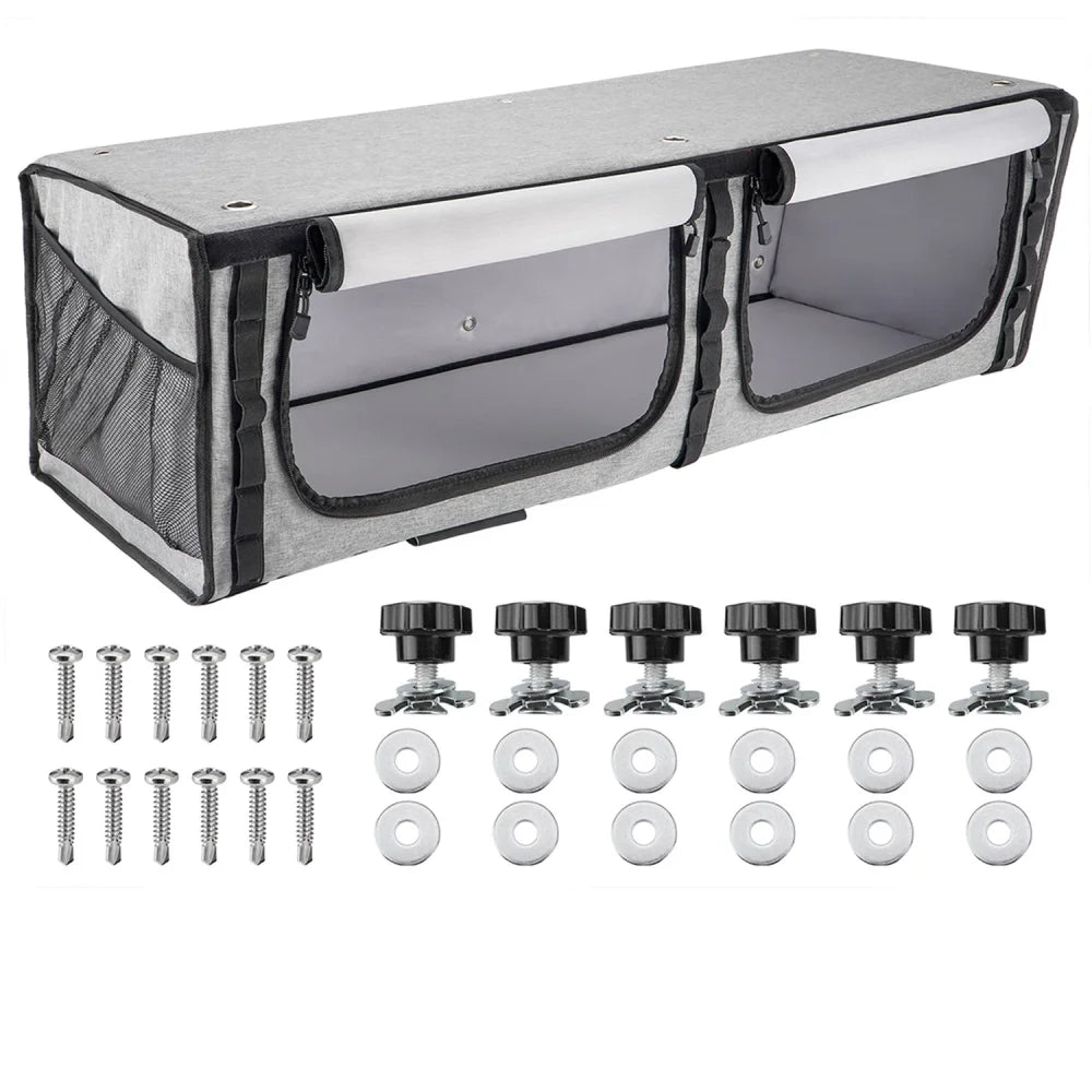 Rangement supérieur 36" pour camping-car - Fiat Ducato / Mercedes Sprinter / Ford Transit / RAM ProMaster · Souple · L-Track