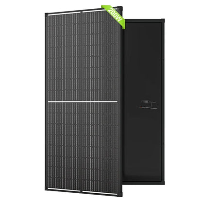 Panel Solar Monocristalino 200W 12V para Camper y Hogar