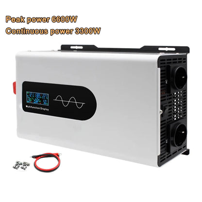 Inversor de Corriente Onda Pura 12V–96V a 230V Alta Potencia | Inversor DC/AC para RV, Camper y Vehículos