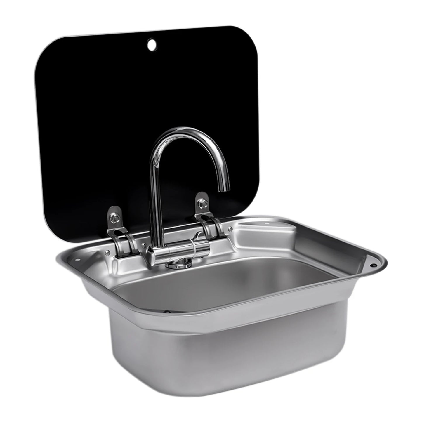 Évier pour camping-car et bateau – Acier inoxydable 