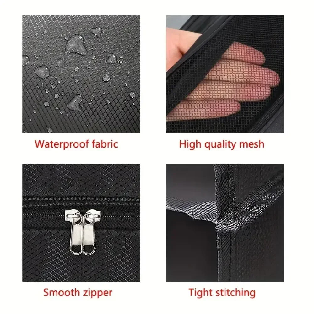 3-Layer Foldable Hanging Clothes Organizer – Ideal for Suitcases and Campers 