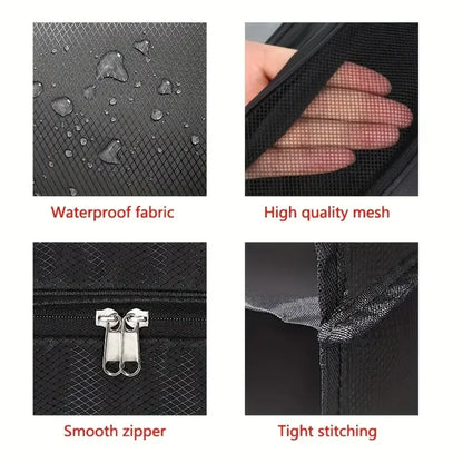 3-Layer Foldable Hanging Clothes Organizer – Ideal for Suitcases and Campers 