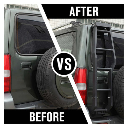 Échelle de hayon arrière pour Suzuki Jimny (2007–2017) – Alliage d'aluminium 