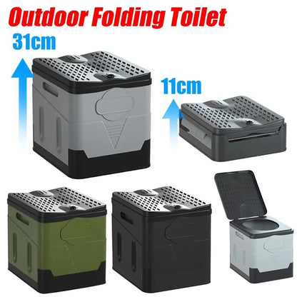 Portable Folding Toilet for Camper and Camping | Compact and Durable Mobile Toilet up to 300 kg