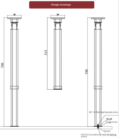 Mesa Plegable para RV con Pata Ajustable | Mesa Exterior y Interior de Aluminio Reforzado, Desmontable y Regulable
