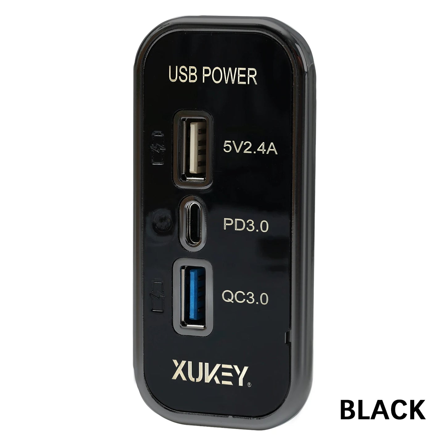 Cargador USB + PD 12–24V para Vehículos