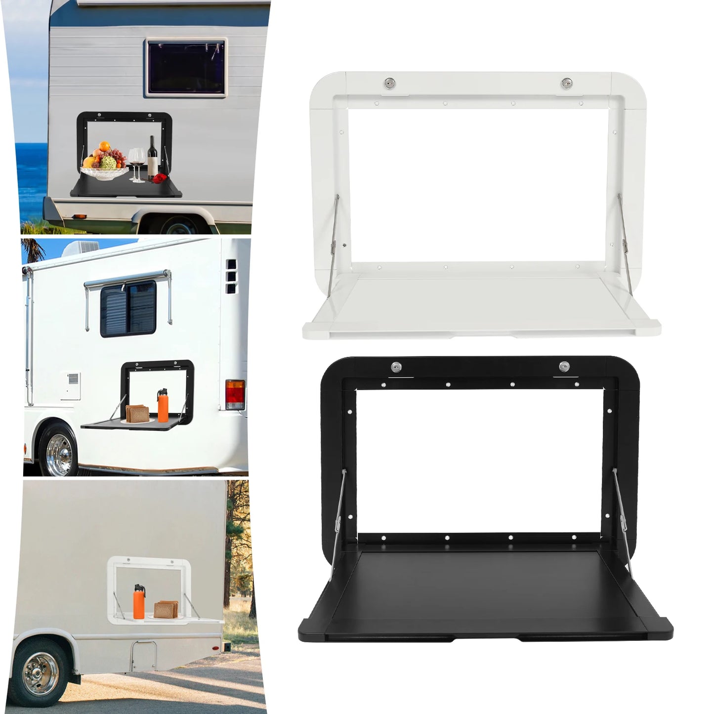 Mesa Plegable Exterior para Camper y Autocaravana | Mesa Picnic Abatible de Aluminio para RV