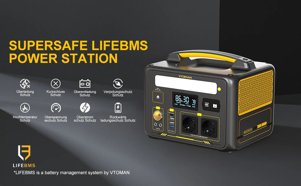 299Wh / 600W Portable Power Station