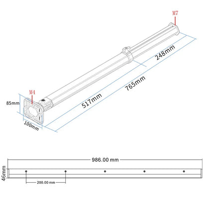 Mesa Plegable para Camper y Autocaravana con Pata Regulable | Mesa Interior RV Giratoria y Desmontable