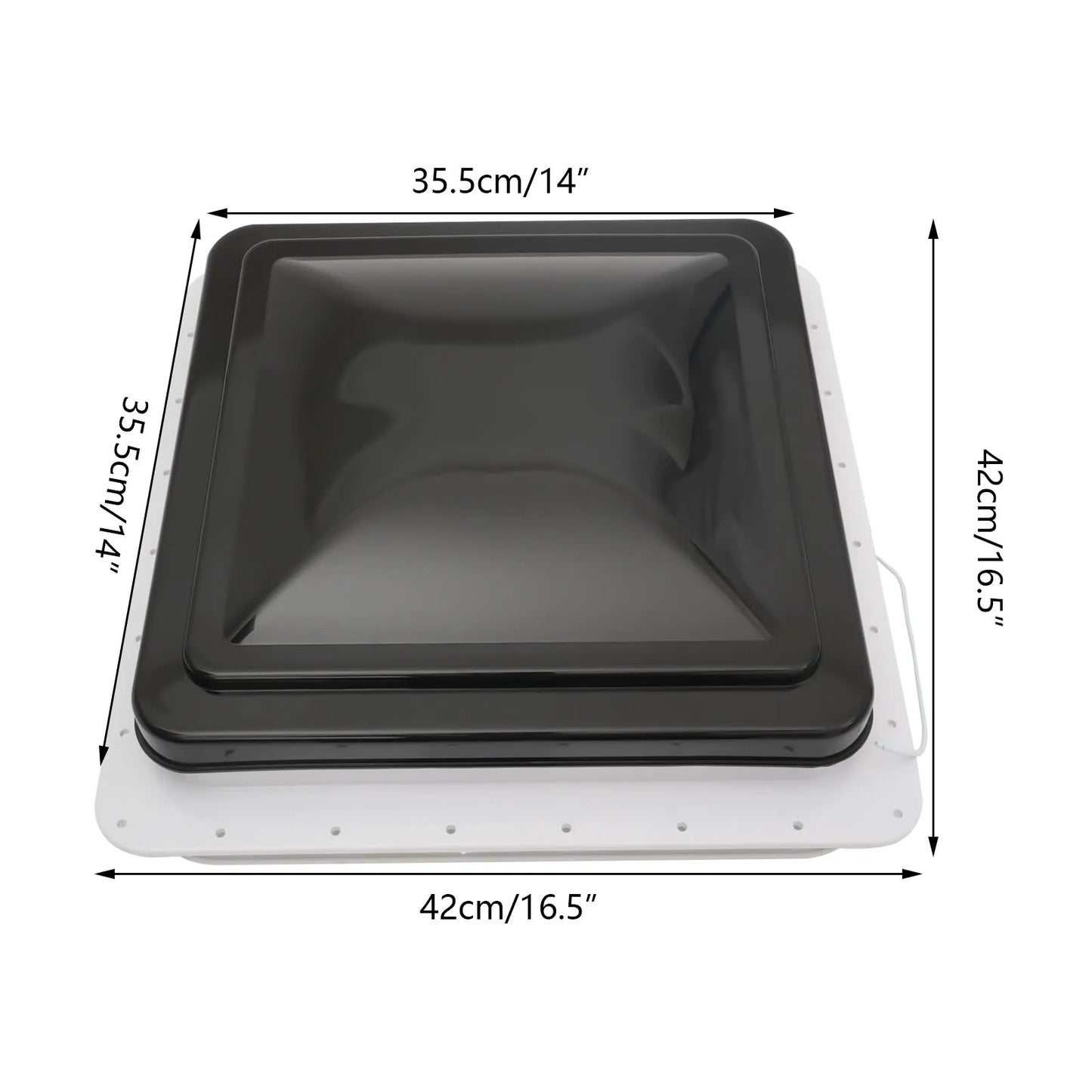 Roof Skylight 42x42 cm for Caravan and Motorhome