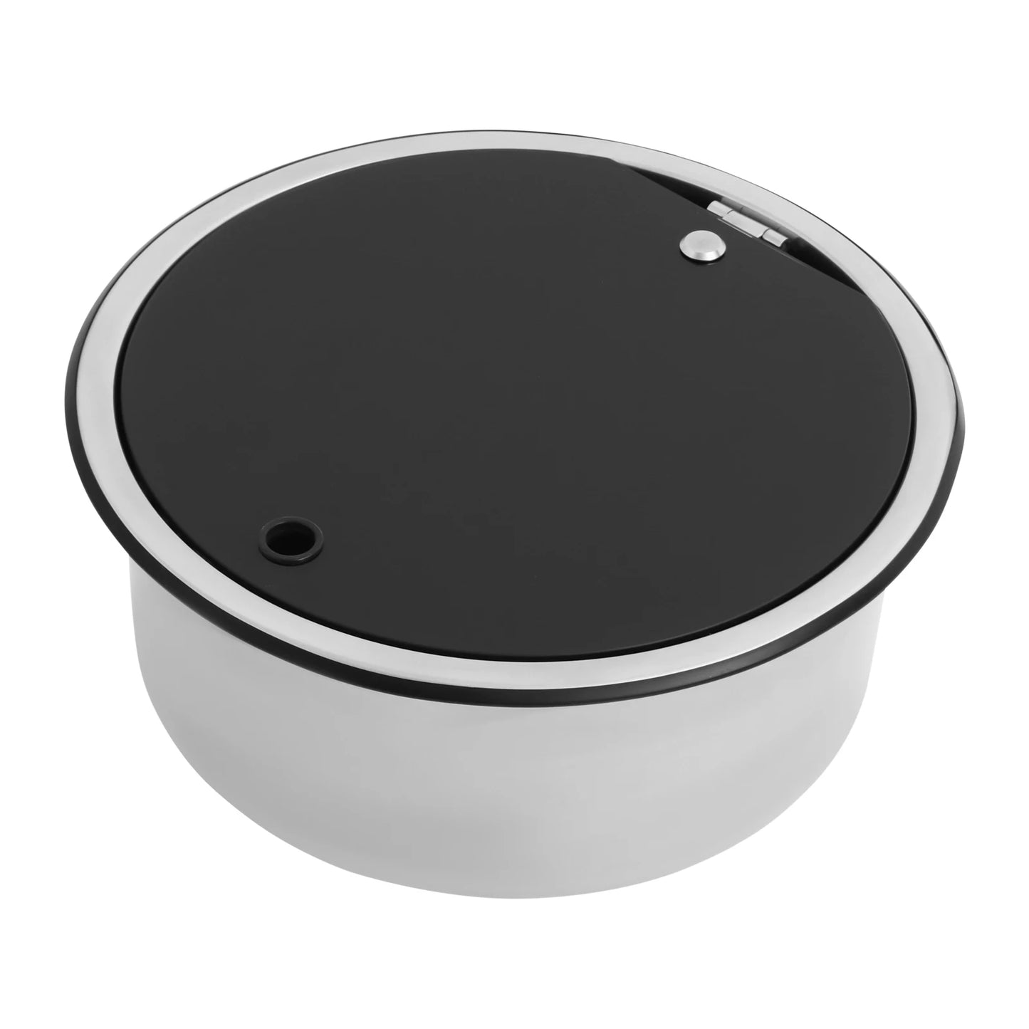 Évier de cuisine en acier inoxydable 340×340 mm avec robinet pliable – Idéal pour les camping-cars et les petits espaces 