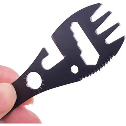 5-in-1 Camping Cutlery Set - Stainless Steel