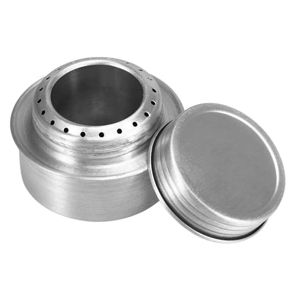 Mini Hornillo Alcohol Aluminio - Ultra Ligero 26g + Tapa Apagado