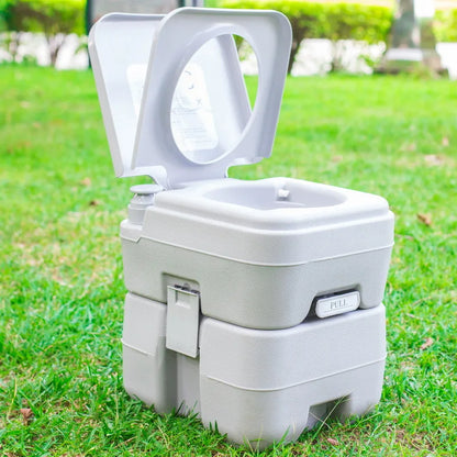 Portable Toilet for Camper and RV 10L / 20L | Portable Toilet with Manual Flush for Camping and Motorhome