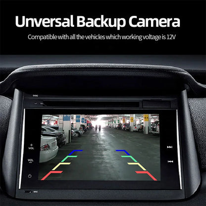 Cámara de Marcha Atrás JISUIDA 170° con Guías de Aparcamiento – Cámara Trasera con Cable para Coche, Furgoneta y RV