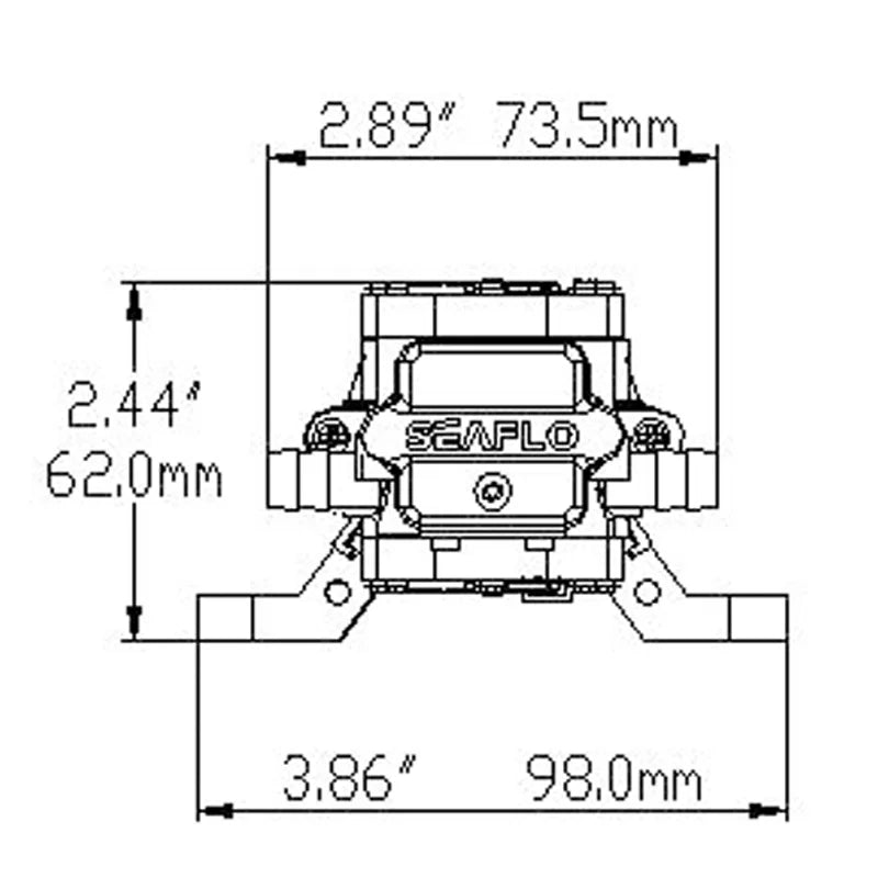 Pompe à Eau sous Pression 12V 40 PSI – Membrane Auto-amorçante pour Camping-car et Bateau