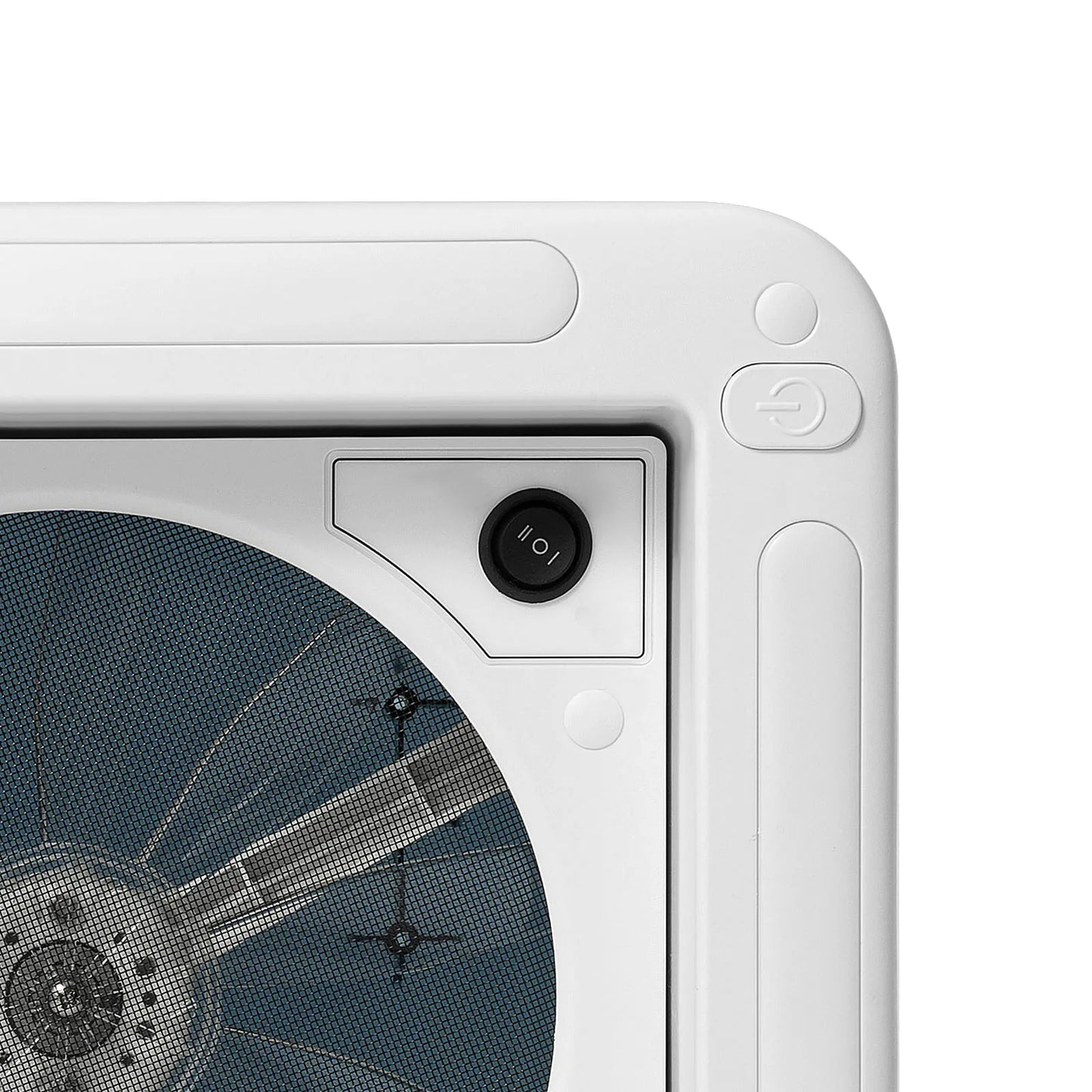 Claraboya de Techo 28×28 cm para RV y Camper – Ventilador Manual 12V con Luz LED IP68