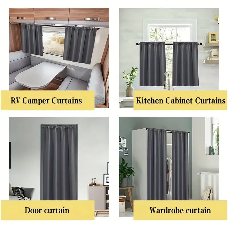 Cortinas Opacas Blackout para Ventanas de Camper y Autocaravana – Pack 2