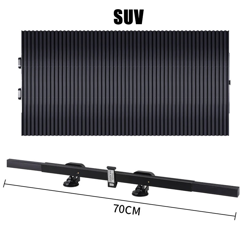 Parasol Retráctil para Parabrisas con Ventosas