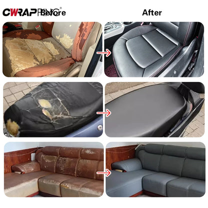 Patch en cuir PU auto-adhésif pour la réparation de sièges, canapés et tissus d'ameublement 