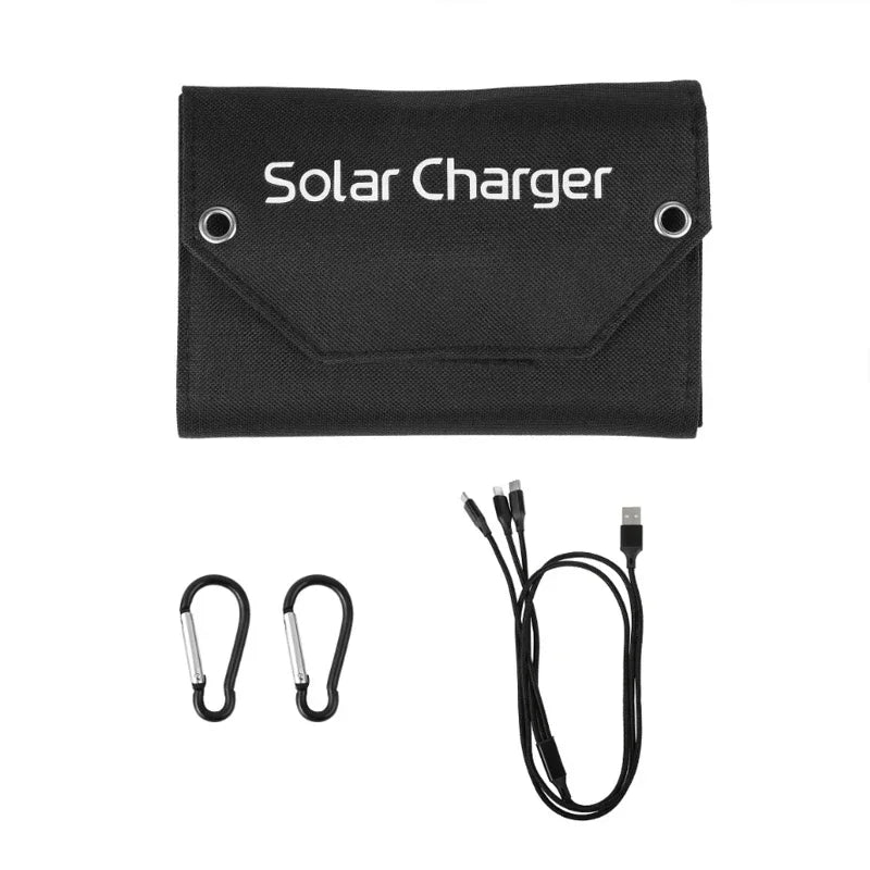 Chargeur solaire USB portable pour le camping et les situations d'urgence