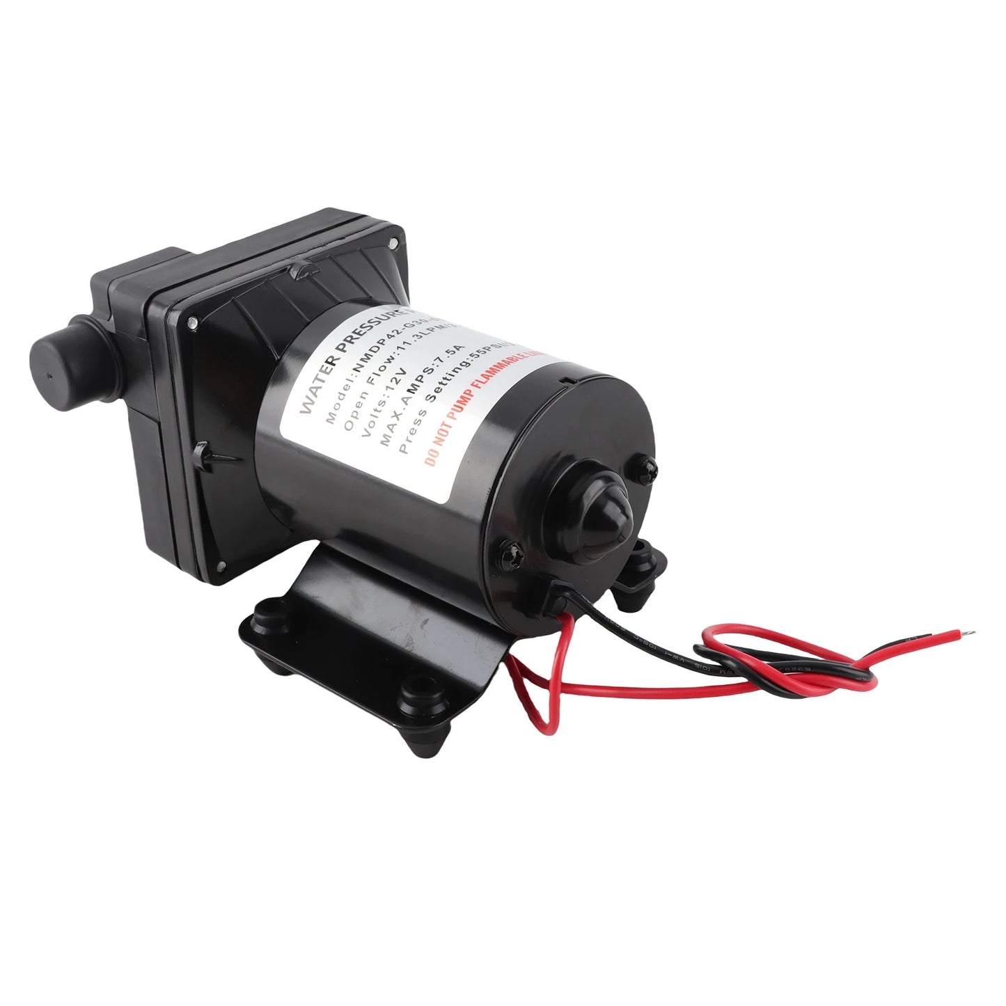 12V Self-Priming Water Pump 55 PSI – 3 GPM for Camper, Caravan, and Motorhome