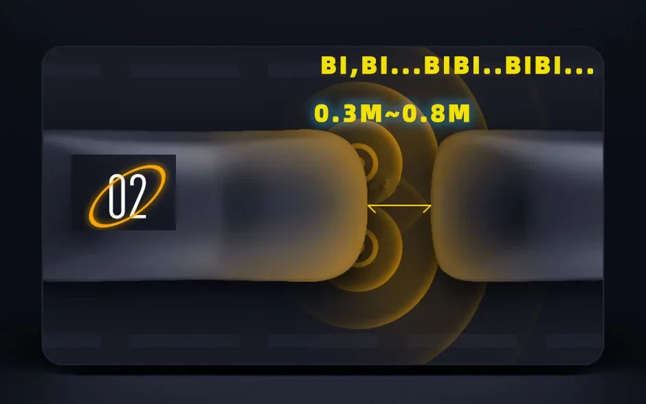 Sensor de Aparcamiento Delantero Invisible QXNY – Radar Ultrasónico con Alarma Sonora, Detección 0,3–1 m, 12V