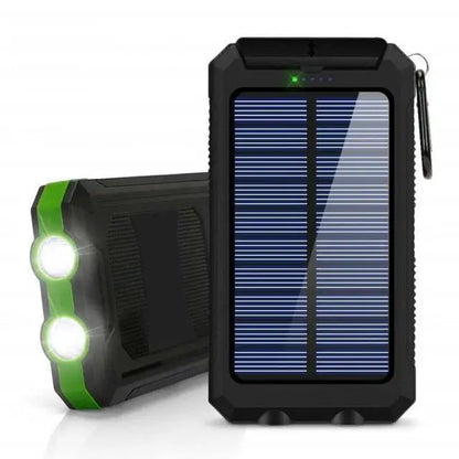 20W Solar Power Bank - Fast Charging + LED + Compass (Waterproof)