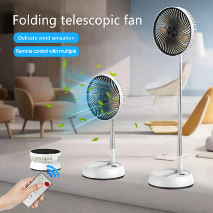 Extendable Portable Fan with Remote Control | Adjustable Height 92cm, USB-C and Quiet
