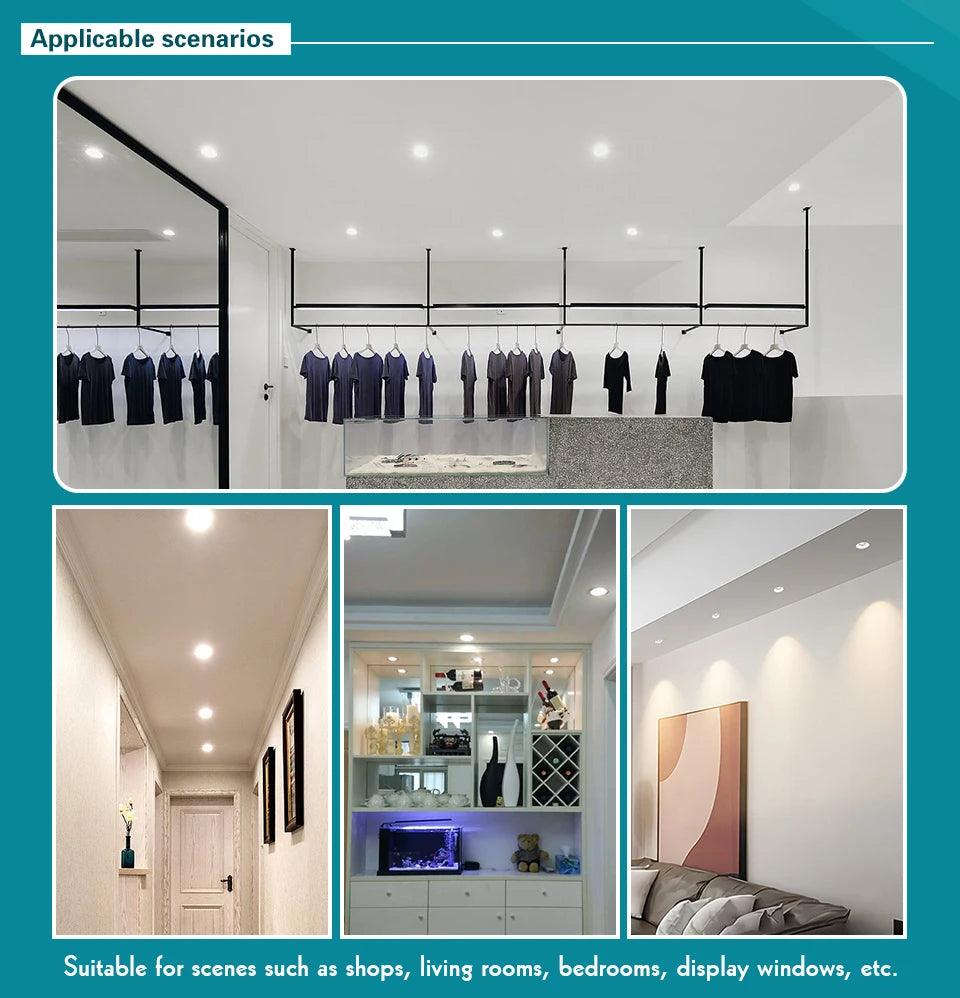 Downlight LED Empotrable Ultrafino 5W–18W | Luz Cálida o Fría