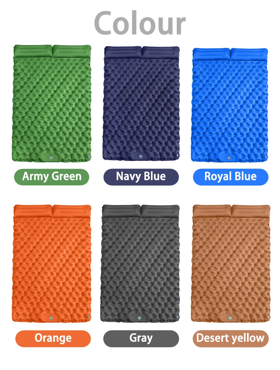 Colchón Inflable Autoinflable para Camping con Bomba Integrada | Ultraligero y Compacto