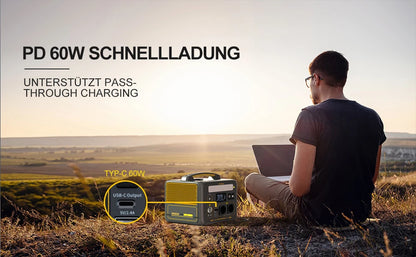 299Wh / 600W Portable Power Station