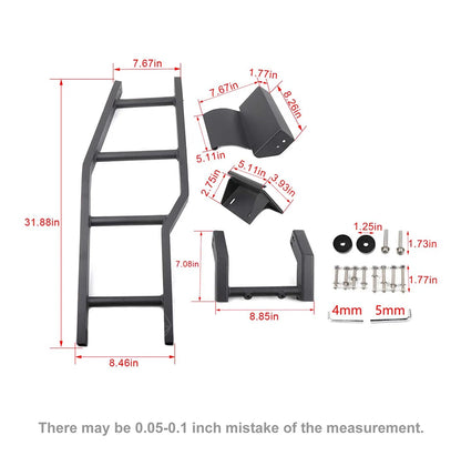 Échelle de hayon arrière pour Suzuki Jimny (2007–2017) – Alliage d'aluminium 