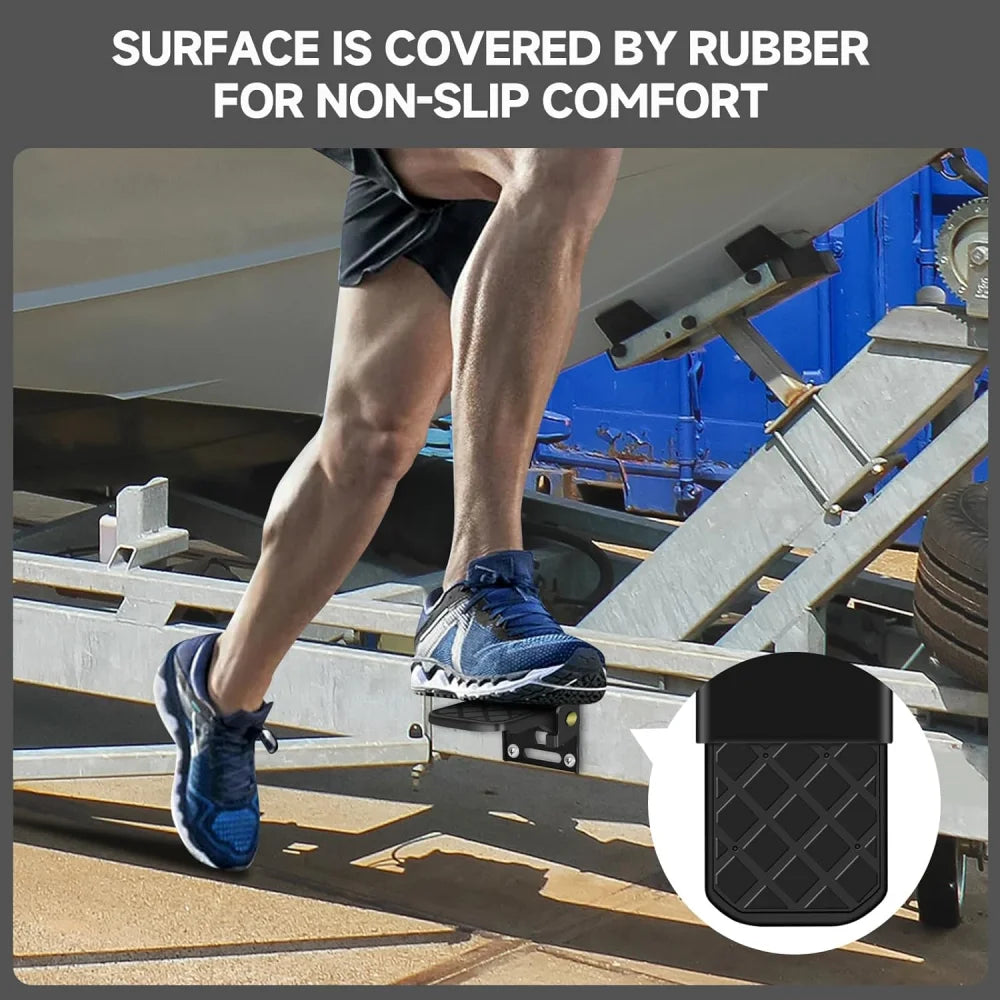 Folding Aluminum Steps for Camper Vans and Motorhomes – Non-Slip (Pack of 2)