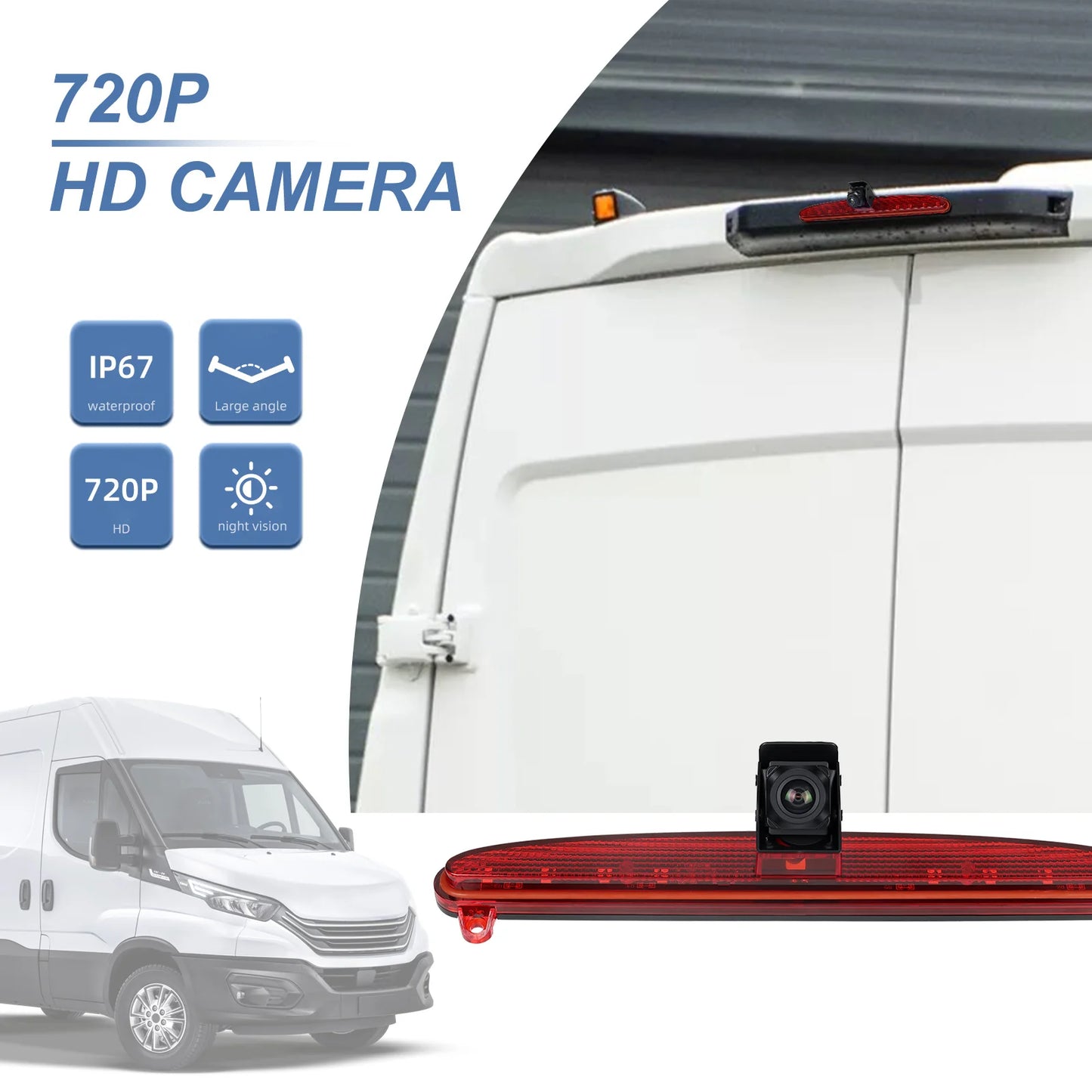 IVECO Daily 2015-2017 - Cámara Marcha Atrás con Luz de Freno