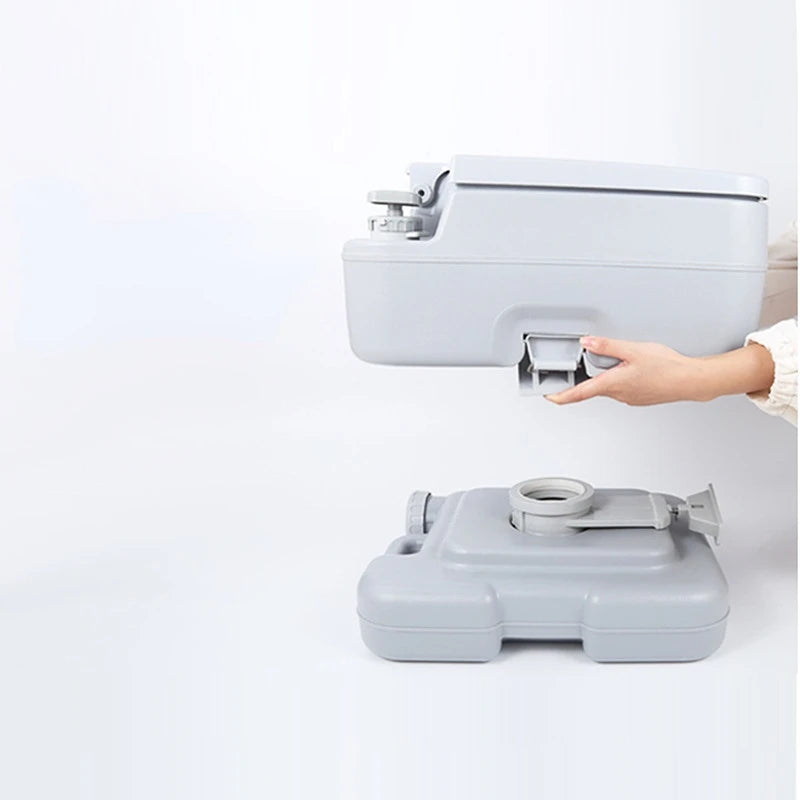 Portable Toilet for Camper and RV 10L / 20L | Portable Toilet with Manual Flush for Camping and Motorhome