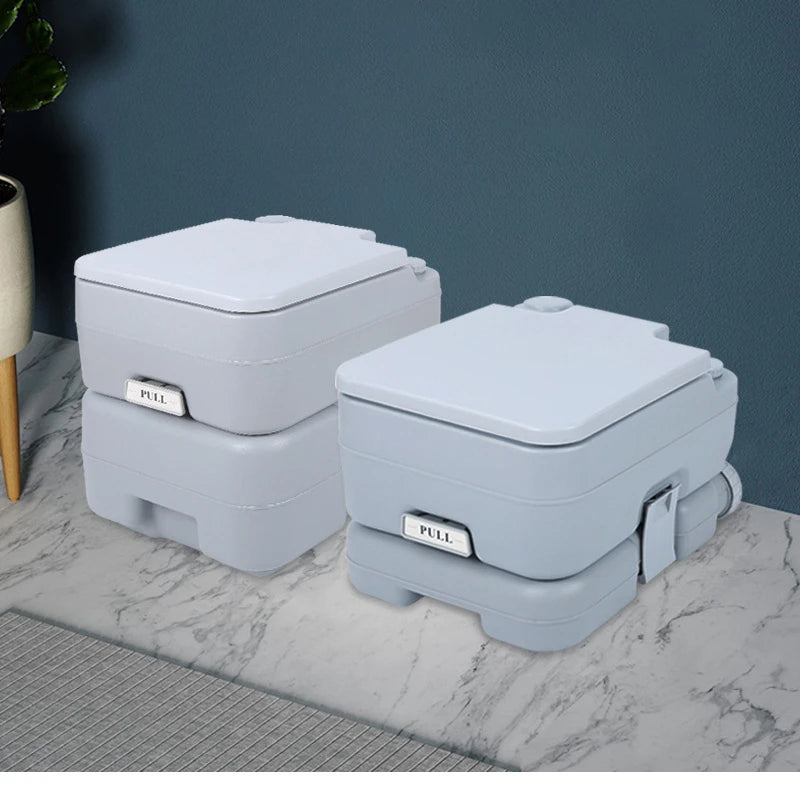 Portable Toilet for Camper and RV 10L / 20L | Portable Toilet with Manual Flush for Camping and Motorhome