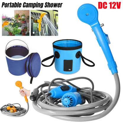 Camping Shower with 20L Tank and 12V Pump