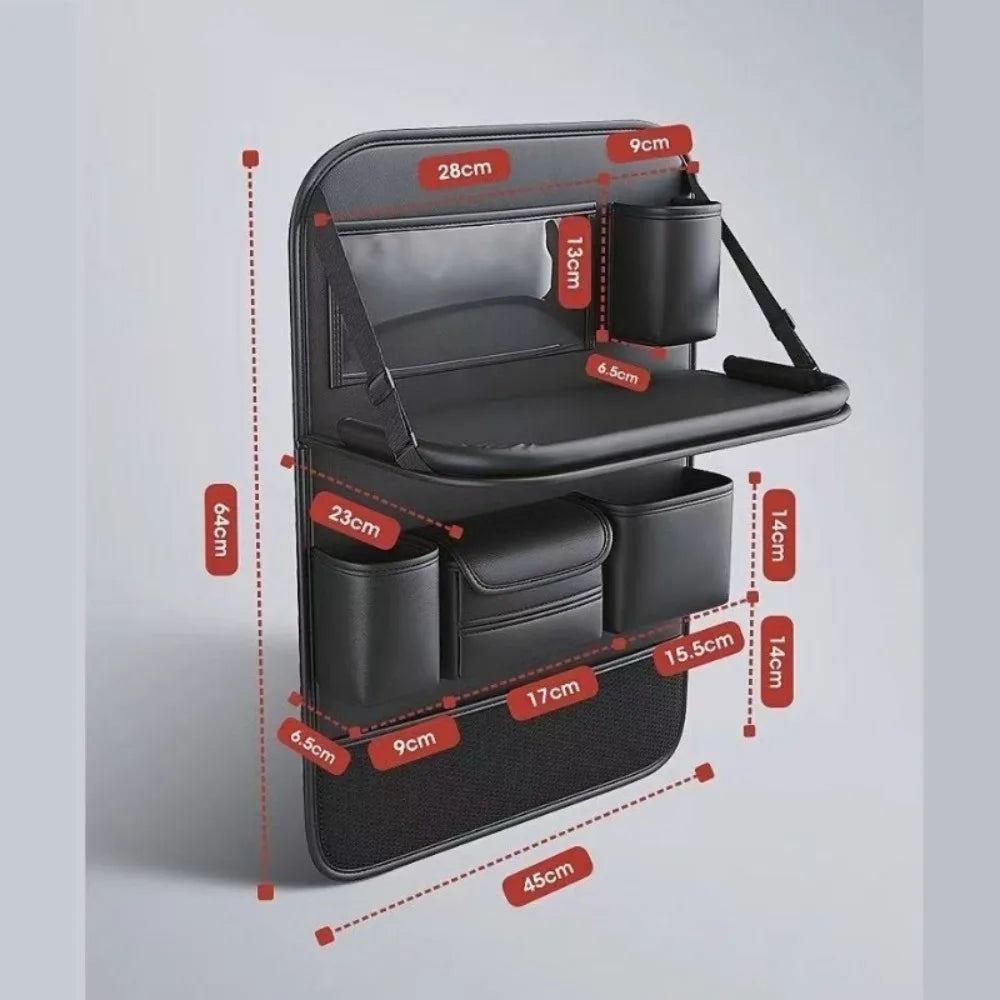 Organisateur de Siège Arrière - Cuir Résistant et Imperméable (Grande Capacité)