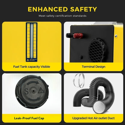 Calefactor Diesel Portátil 8kW Sunster – Rápido, Silencioso y Eficiente