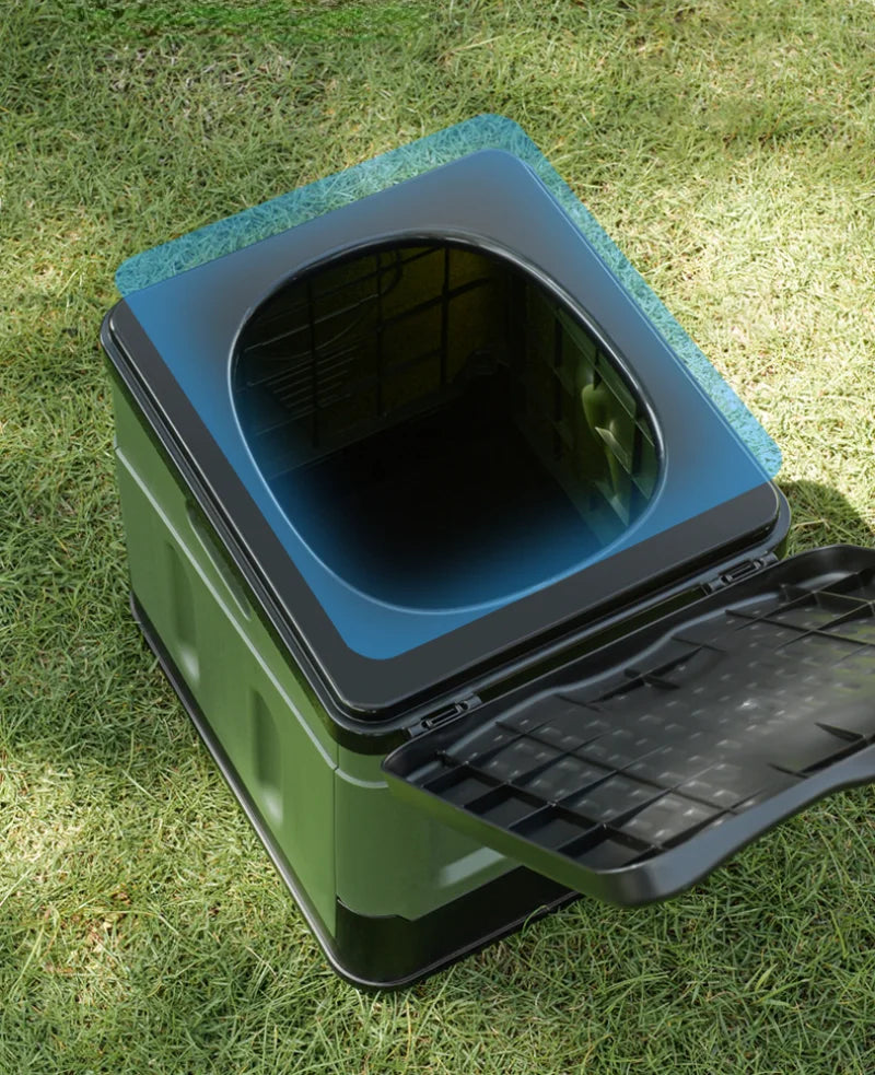 WC Portátil Plegable Multifunción | Baño de Camping Compacto y Resistente | Hasta 300 kg