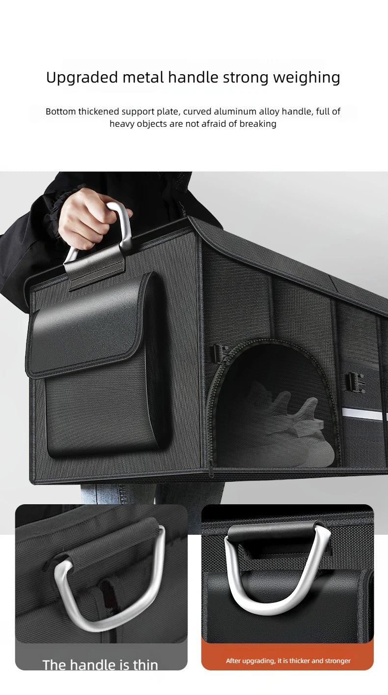 Organizador de Maletero de Cuero Ajustable