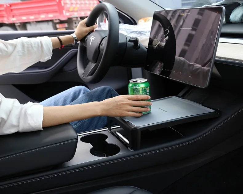 Dining Tray for Tesla Model 3 and Model Y Center Console | Multi-function Interior Table