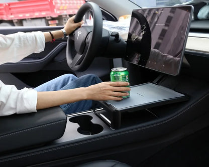Dining Tray for Tesla Model 3 and Model Y Center Console | Multi-function Interior Table
