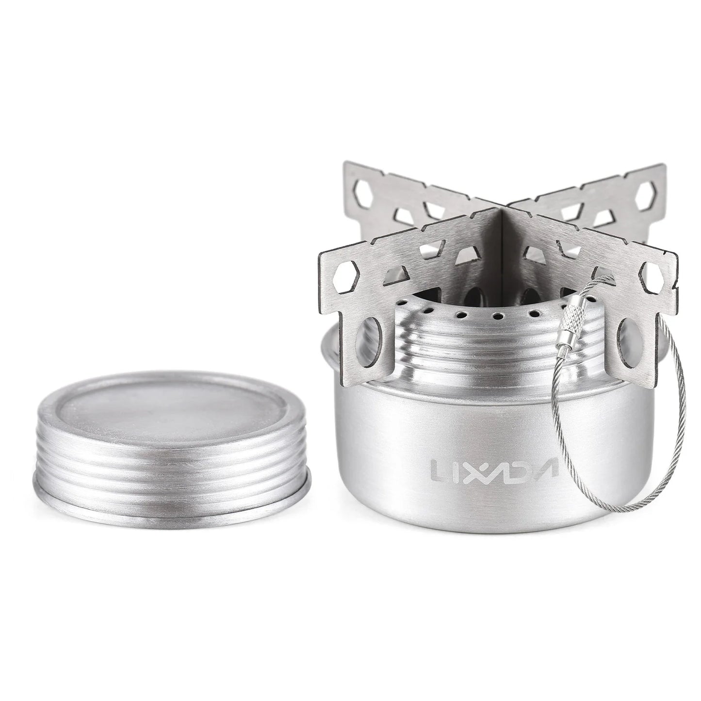 Mini Hornillo Alcohol Aluminio - Ultra Ligero 26g + Tapa Apagado