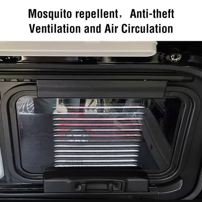 Rejilla Ventilación con Mosquitera - Anti-Robos para Ventana Deslizante VW T5/T6