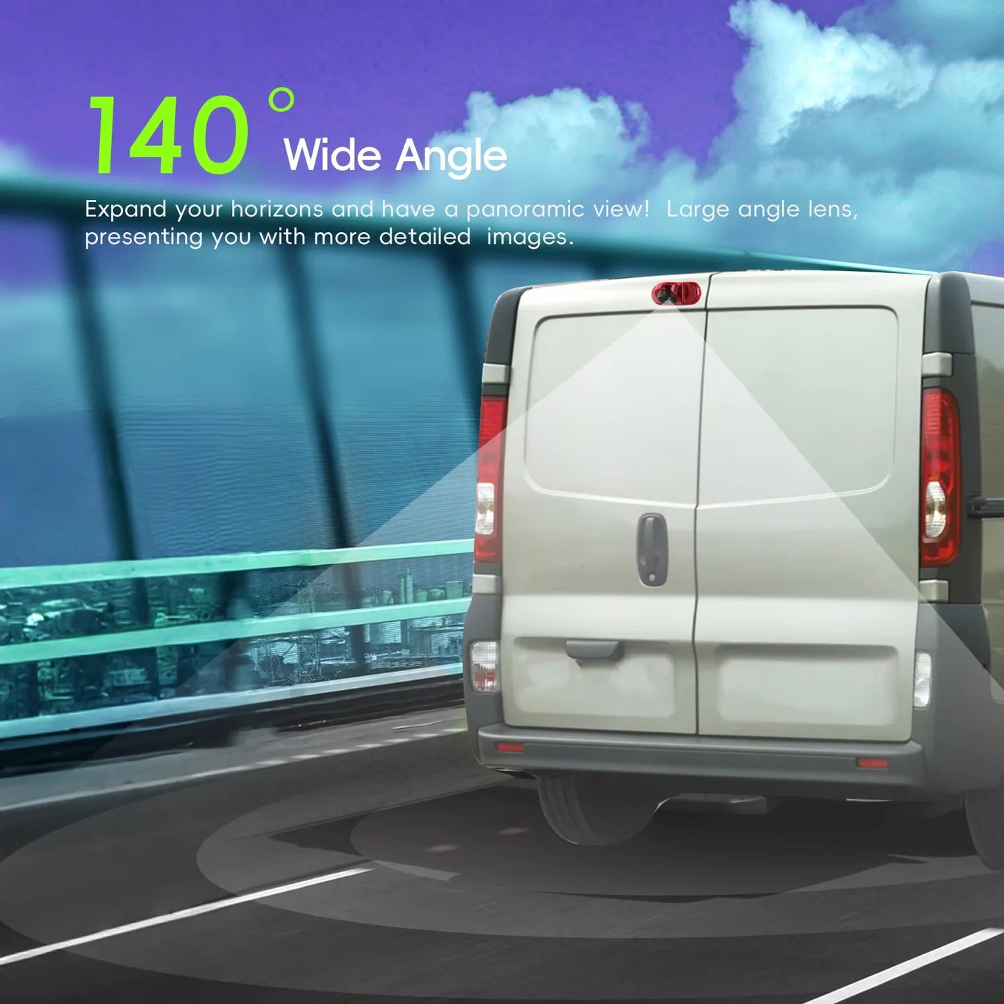 Renault Trafic / Vauxhall Vivaro 2001-2014 - Cámara Marcha Atrás con Luz de Freno